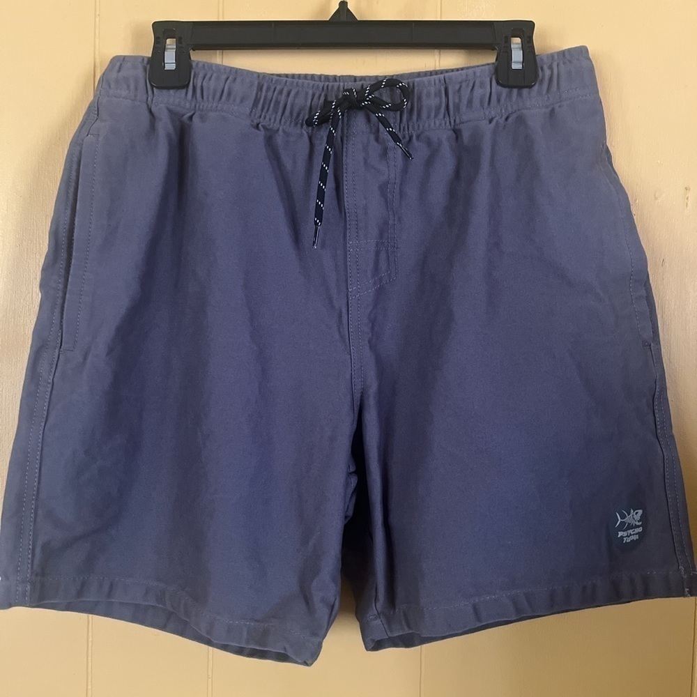 Psycho Tuna Men’s Chino Drawstring  Shorts Large Gray